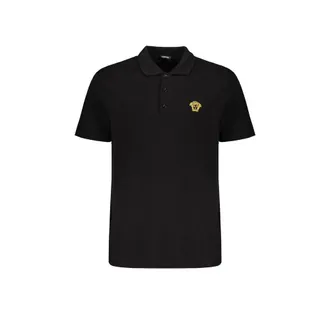 Versace Black Cotton Mens T-Shirt