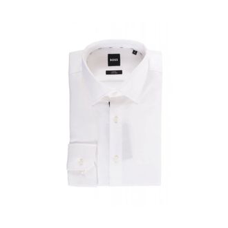 HUGO BOSS Heren, Overhemden, Wit, Maat: 3XL Katoen