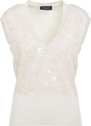 Fabiana Filippi Donna, Maglie, Beige, M, new