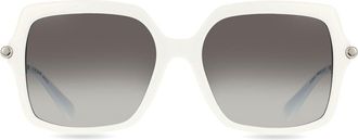 Michael Kors MK2247U QUOGUE 31008G Womens Sunglasses White Size 55