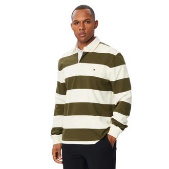 Tommy Hilfiger Polo de Rayas Esencial - Tops - Hombre - Verde - XL