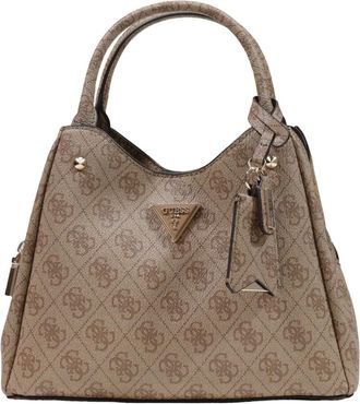 Guess Tassen, Dames, Beige, ONE Size, Polyester, Meridian Handbag
