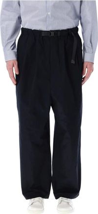 Comme Des Gar&ccedil;ons joggingbroek met riem - Heren - Straight fit broeken - Blauw - M - Katoen - Broeken
