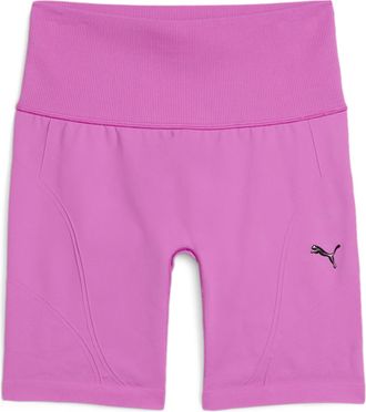 Puma Trainingsshorts PUMA SHAPELUXE SEAMLESS HW 6 SHORT TIGHT, Damen, Gr. XL, N-Gr, lila (wild berry), Obermaterial: 92% Polyamid, 8% Elasthan, schmal knie