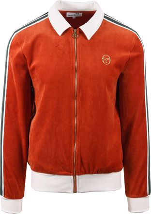 Sergio Tacchini Mens MONTE TRACK TOP ROOIBOS TEA/GARDENIA - Orange Cotton - Size Large