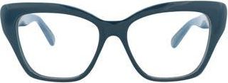 POMELLATO Novelty 54mm Square Optical Glasses in Blue Blue Transparent at Nordstrom Rack