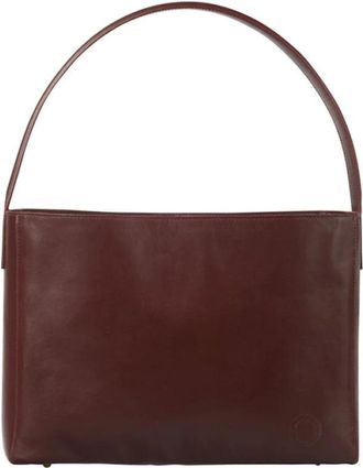Ines De La Fressange L&eacute;onore L Schoudertas - Dames - Schoudertassen - Rood - ONE Size - Leer - Tassen