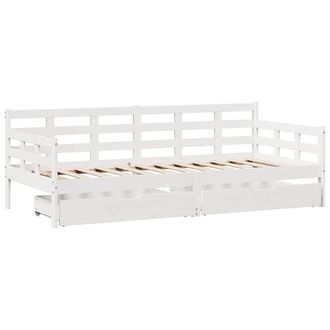 Berkfield Home Practical Daybed with Drawers without Mattress White 90x190 cm Si