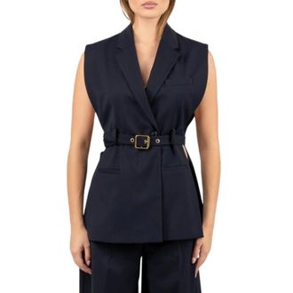 Pinko Pinko, Jassen, Dames, Blauw, L, Gilet