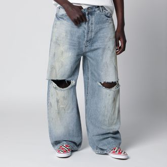 Dagger Jeans Johnny blu slavato con strappi