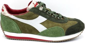 Diadora Equipe EVO Camo Sneakers - Heren - Sneakers - Groen - 40 1/2 EU - Leer - Schoenen