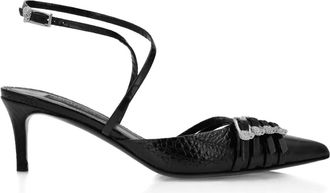 Philipp Plein Slingback pumps verfraaid met kristallen - Zwart