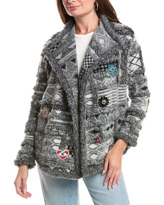 Johnny Was Patchwork Wool-Blend Jacket