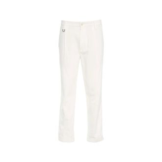Paolo Pecora Broeken, Heren, Wit, M, Katoen, Wijde Broek