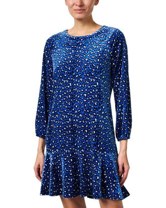 Jude Connally Jude Connally Sadie Print Velvet Dress