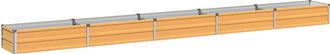 vidaXL Cama De Jard&iacute;n Elevada Natural 400 X 40 X 24 Cm Vidaxl