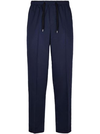 Cellar Door Tailored Blue Trousers with Adjustable Waist