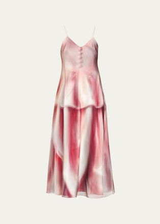 Maison Margiela Porcelain-Print A-Line Dress