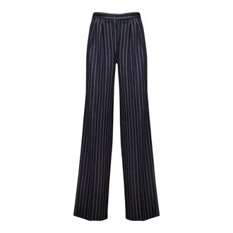 Max Mara Wide Trousers - female - Max Mara - Wide Trousers - Blue - XS - Trousers