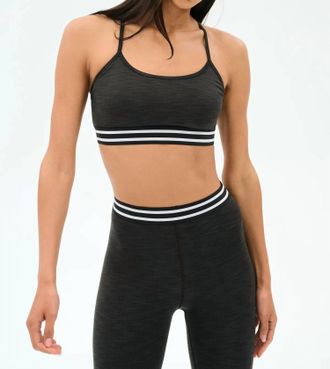 SPLITS59 Cali Active Rib Bra In Heathered/graphite