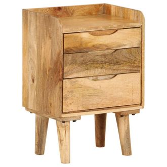 vidaXL Mesita De Noche De Madera Maciza De Mango 40x30x59,5 Cm Vidaxl