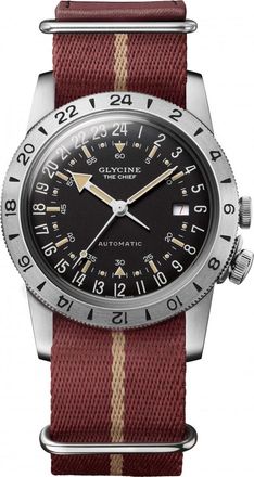 Glycine Womens GL0474 Airman Vintage Watch - Silver - One Size