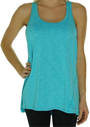 Calvin Klein Performance Racerback Tank Top In Wave