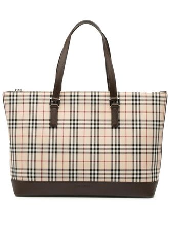 Burberry 2000-2017 House Check Canvas tote bag - Brown