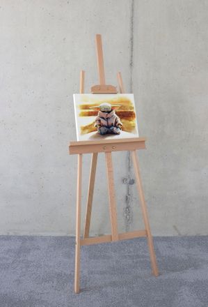 Komar Leinwandbild »The Mandalorian Grogu Meditation King - Grösse 40 x 30 cm« Disney 40 x 30 cm (Breite x Höhe), 1 Stk. tlg. Keilrahmenbild mit Echtholzrah
