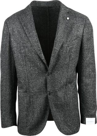 Luigi Bianchi Mantova Giacca sfiancata - Heren - Blazers - Grijs - 4XL - Wol - Jassen