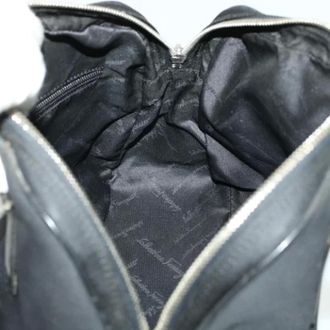 Ferragamo Pre-owned Shoulder Bags, female, Black, Size: ONE SIZE Pre-owned Nylon Shoulder Bag