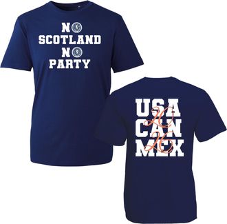 Generic No Scotland No Party Scotland 2026 T-Shirt, Sports Lover Gift, Football Lover Shirt, Unisex Adults and Kids Tee Top(Navy Blue, 2XL)