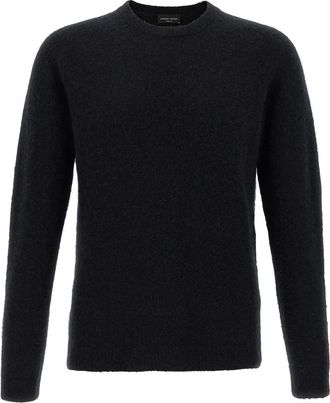 Roberto Collina Trui met ronde hals - Heren - Cashmere truien - Zwart - XL - Polyester - Truien & Vesten