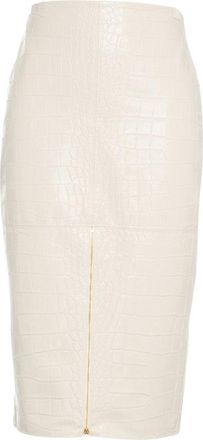 Elisabetta Franchi Crocodile Print Pencil Skirt