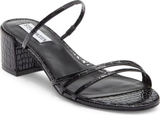 Steve Madden Miari Slide Sandal in Black Croco at Nordstrom Rack, Size 8.5