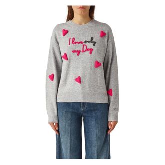 MC2 Saint Barth Dames, Truien, Grijs, Maat: XS Wol