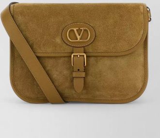 Valentino Garavani suede antibes crossbody bag adjustable strap