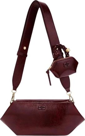 Ganni Borsa a spalla strutturata - - Bags - Donna - Rosso - ONE SIZE