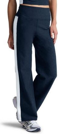 Beyond Yoga Space Dye Laid Back Stripe Pants in Nocturnal Navy/Cloud White at Nordstrom Rack, Size X-Large