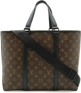Louis Vuitton Borsa Tote Monogram Macassar Pre-owned - - Pre-owned - Uomo - Marrone - ONE SIZE
