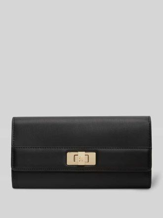 Tommy Hilfiger Portemonnaie mit Logo-Applikation in Black, Gr&ouml;&szlig;e 1