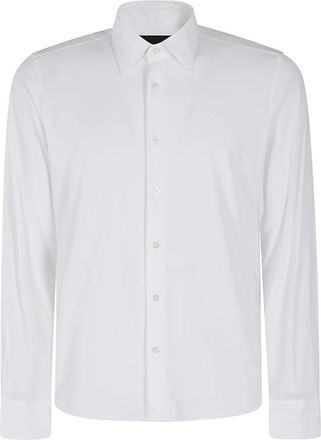 Roberto Ricci Design Klassieke Oxford Overhemd voor Mannen - Heren - Zakelijke Overhemden - Wit - XL - Overhemden