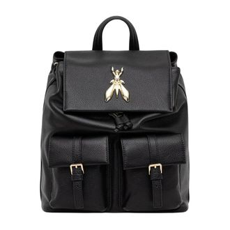 Patrizia Pepe Dames, Tassen, Zwart, Maat: ONE Size Leer