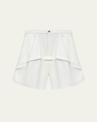 Loewe x Paulas Ibiza Panelled Cotton Denim Shorts