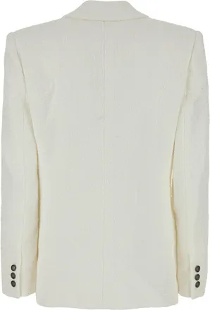 Alessandra Rich White (a)vi Co Pa Lining: Giacche E Gilet Jacket