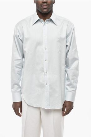 Tom Ford Cotton and Silk Solid-Color Shirt with French Collar size 42