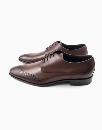 HUGO BOSS Mens Hugo Boss Chelsea Derby Shoe Brown - Size: 7.5