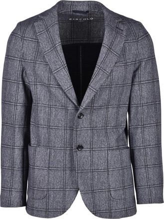 Circolo 1901 Katoen Elastaan Jas - Heren - Blazers - Grijs - 2XL - Katoen - Jassen