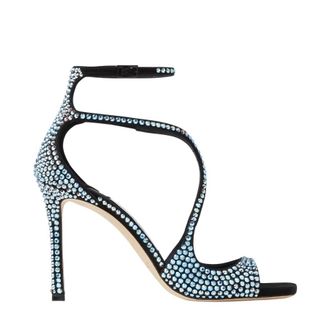 Jimmy Choo London Azia 95 Crystal Embellished Sandals, Brand Size 36 ( US Size 6 )