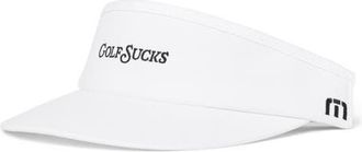 Travis Mathew Golf Sucks Adjustable Visor in White at Nordstrom, Size One Size Oz